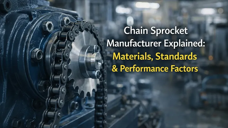 Chain Sprocket Manufacturer Explained: Materials, Standards & Performance Factors
