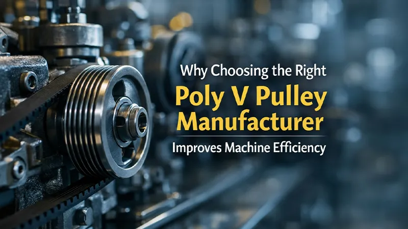 Why Choosing the Right Poly V Pulley Manufacturer Improves Machine Efficiency